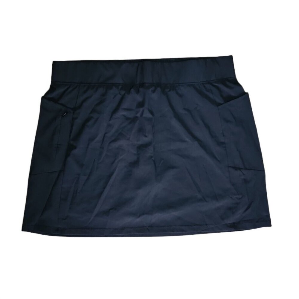 RBX Activewear Solid All Black Pull On Skort with Pockets Womens Size‎ XL